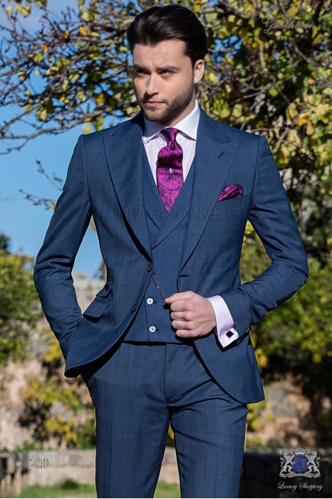 Costume homme bleu “Prince of Wales”