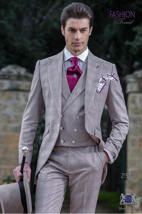 Costume de mariage Prince of Wales Bourgogne