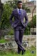 Italian bespoke purple cool wool mix suit