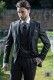 Costume homme moderne noir de laine «cool wool»