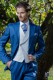 Royal blaue Bräutigam Anzug aus Wollmischung