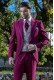 Italian bespoke burgundy frock coat suit