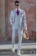 Bespoke Houndstooth suit gray pearl