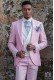 Italian stitched bespoke light pink pure linen suit