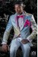 Bräutigam Anzug, Patchwork Sakko, pastellfarben, aus reiner Jacquard-Seide.