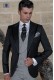 Italian bespoke black wedding suit