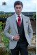 Bespoke Prince of Wales light grey suit