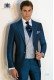 Costume de marié bleu sur mesure en laine mohair alpaga coupe moderne 2368 Mario Moyano