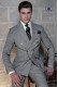 Prince of Wales gray double breasted groom suit 2386 Mario Moyano