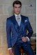 Nadelstreifen royal blau zweireihige Herren Anzug