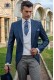 Italienne fil bleu un jaquette de matin de mariage de fil