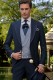 Jaquette de marié bleu marine sur mesure coupe slim moderne 2313 Mario Moyano