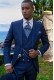 Bespoke royal blue groom frock coat 2318 Mario Moyano