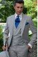 Bespoke Prince of Wales grey and blue morning suit 