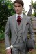 Schottenmuster graue Cut Bräutigam Anzug
