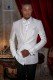 Italienisch weiß zweireihig Smoking Anzug aus Wollmischung