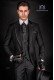  Herren Anzug Steampunk Stil schwarz mit Totenkopf 2467 Mario Moyano