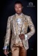Italian fashion suit in jacquard fabric with a special design