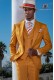 Bräutigam Anzug gelb aus satinierte Baumwolle