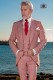 Italian short-tailed wedding suit Red Prince of Wales 
