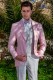 Italian stitched bespoke pink linen suit