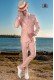 Italian bespoke light pink new performance double breasted suit