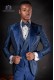 Italienische blaue Monochrome-Design Anzug