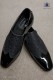 Chaussure en tissu jacquard noir