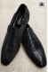 Schuhe aus schwarz Jacquard-Stoff