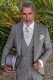 Grey prince of Wales check tailored fit italian morning suit