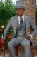Light grey mohair wool tailored fit italian morning suit