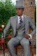 Light grey mohair wool tailored fit italian morning suit