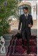 Traje de novio chaqué negro raya diplomática corte italiano a medida slimfit