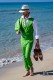 Green cotton pique tailored fit italian men wedding suit