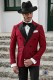 Garnet tailored fit italian double breasted tuxedo with peak lapels
